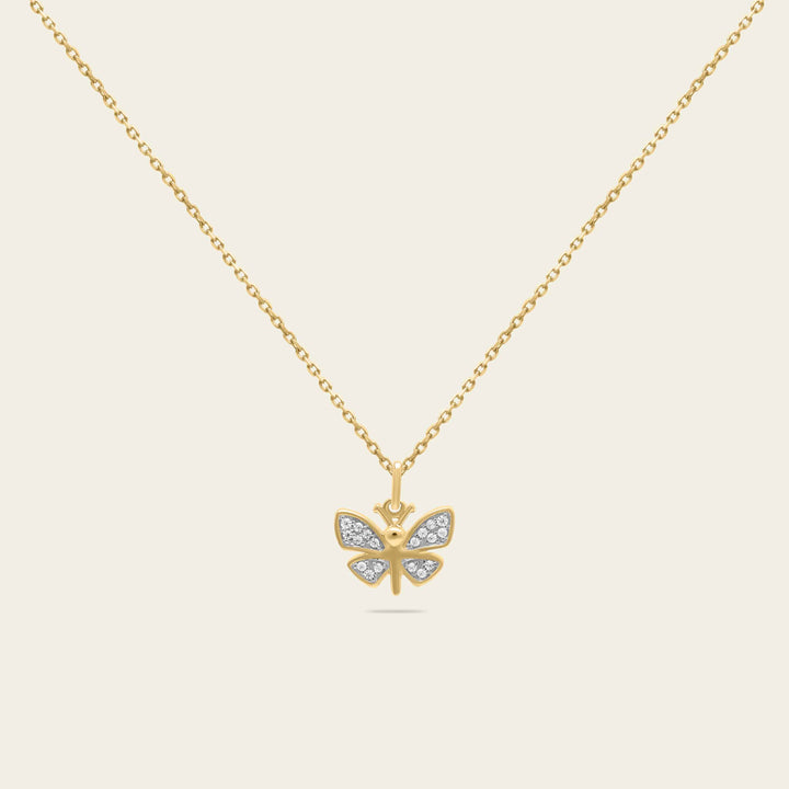 Charm Dularee Butterfly pendant Or 