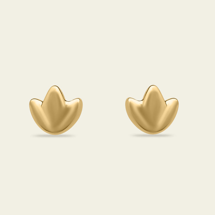 Clous d'oreilles Golden Lotus Or