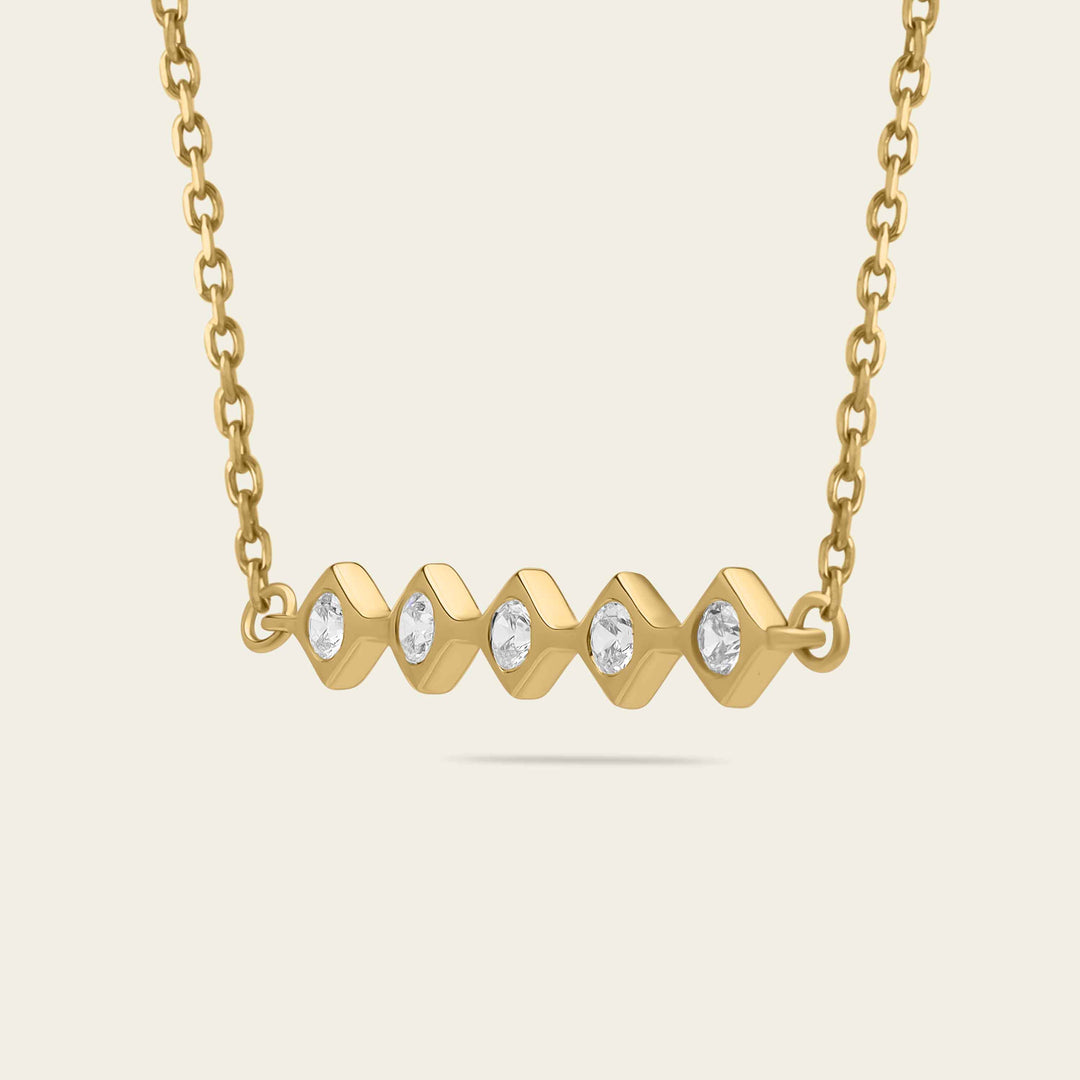 Collier Dularee linear seeds sideview