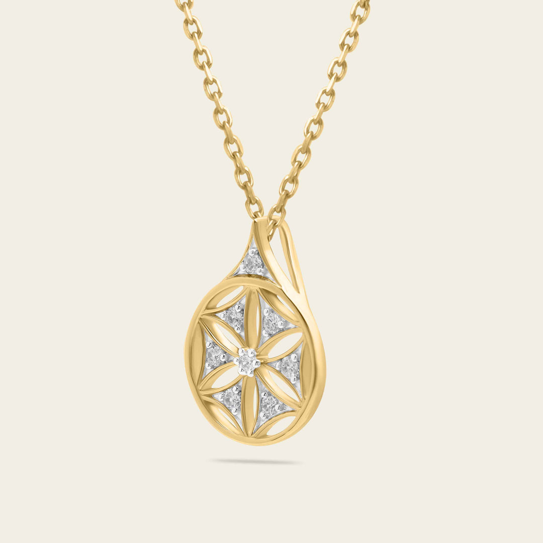 Collier Cosmic Flower Or Dularee