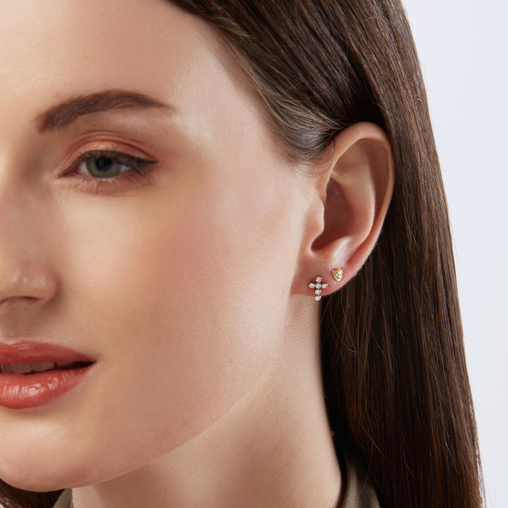 Clous d'oreilles Tiny Cross | Dularee